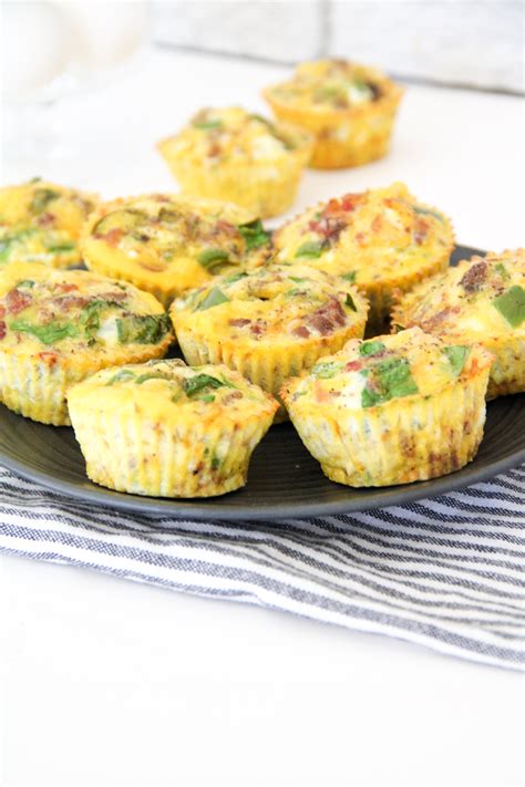 The Best Mini Crustless Quiche Muffins With Spinach