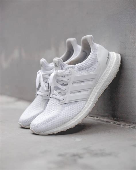 adidas Ultra Boost: Triple White | Boost shoes, White ultra boost ...