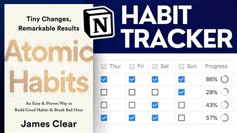 Build An Atomic Habits Tracker In Notion Easy Tutorial YouTube