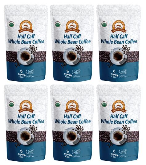 Alex's Low-Acid Organic Coffee™ - Half Caff Whole Bean (12oz)