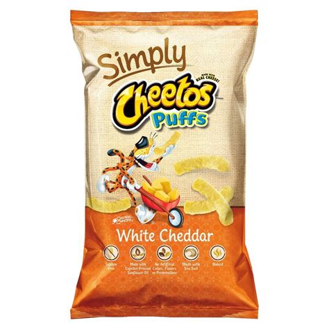 Simply Cheetos White Cheddar Puffs 8oz Cheetos Puffs White Cheddar