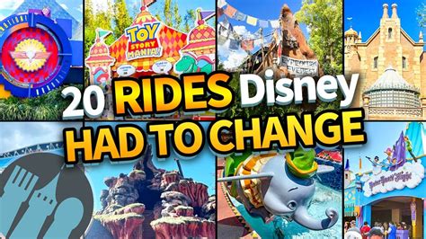 20 Rides Disney World HAD To Change - Go IT