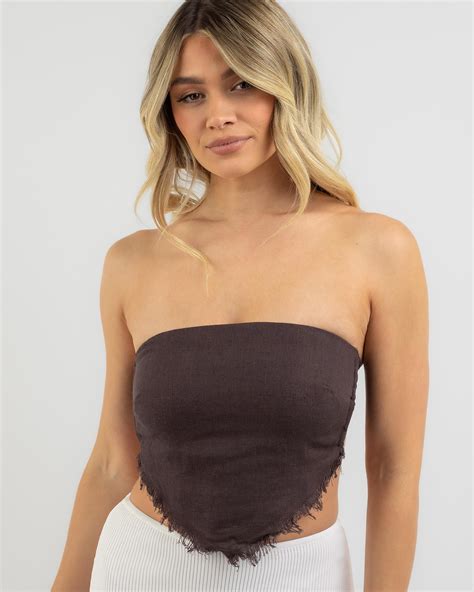 Mooloola Mona Dallis Tube Top In Espresso Free Shipping And Easy Returns City Beach United States