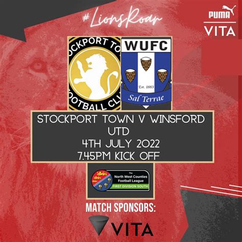 Stockport Town FC On Twitter Slight Change To The Kick Off Time For