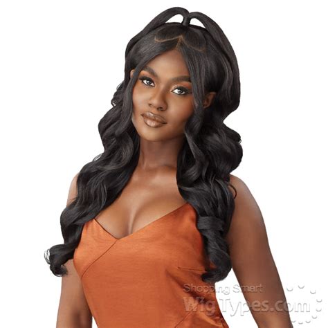 Outre 100 Human Hair Blend 5x5 Hd Lace Closure Wig Hhb Body Curl 24