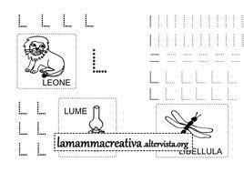 Italiano Prescrittura E Pregrafismo Lettera L Lamammacreativa