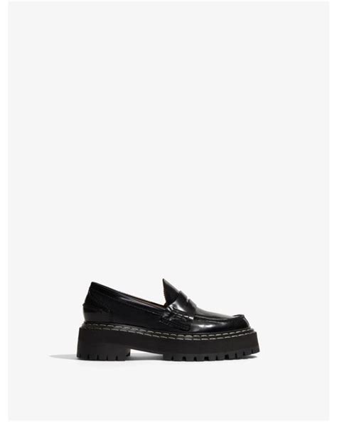 Proenza Schouler Lug Sole Platform Loafers In White Lyst