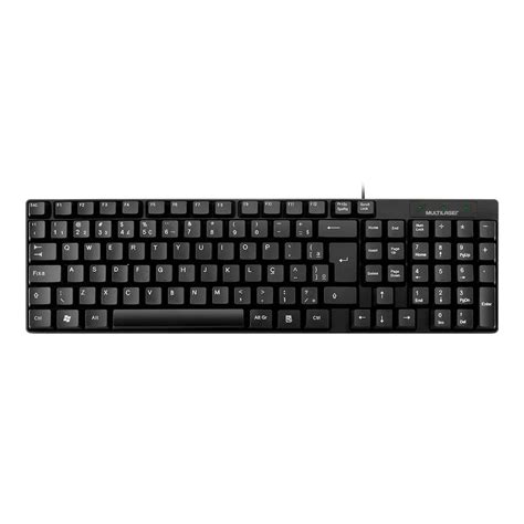 Teclado B Sico Slim Tc Multilaser Preto