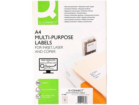 Papelería Carlin Etiqueta Adhesiva Q Connect Kf10657 TamaÑo 105x48 Mm