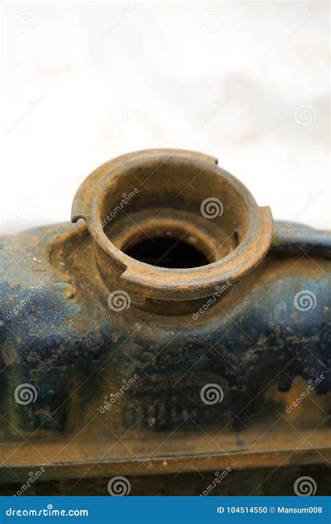 Old Radiator Cap Under The Hood Of The Car Stock Photo Image Of