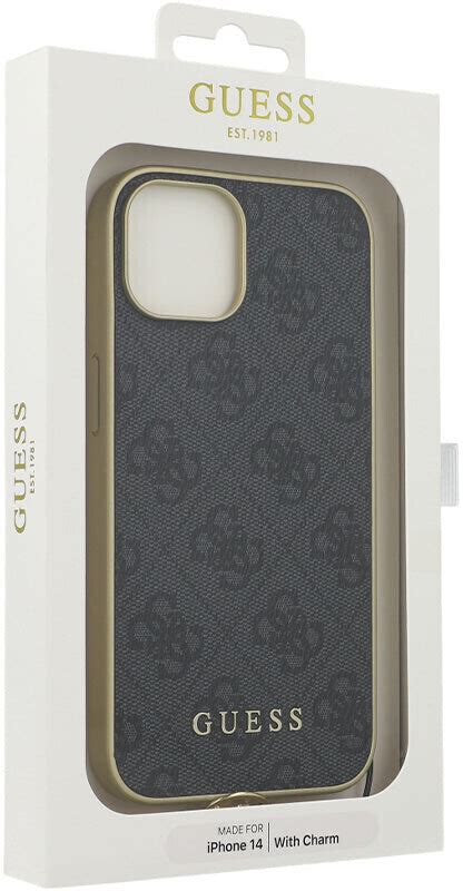 Guess Schutzhülle 4G Charms Collection für iPhone 14 Grau ab 28 99