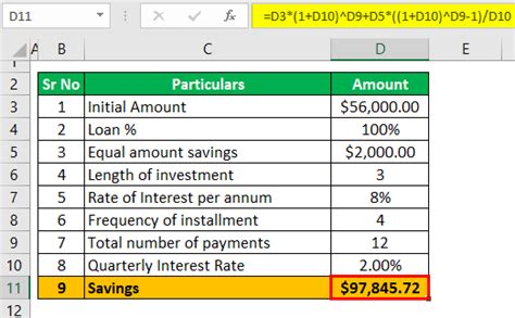 Savings Calculator | Calculate Total Savings of Investors