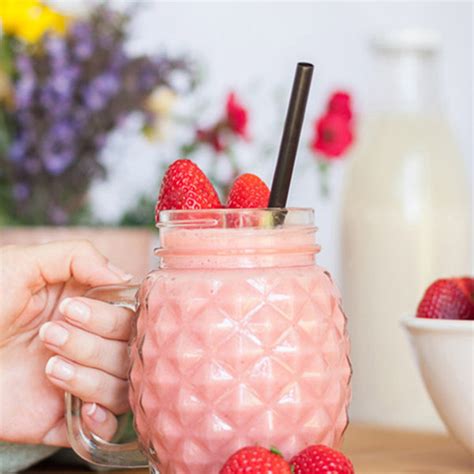 Smoothie Fresas Con Crema Sorpresa Pizca De Sabor