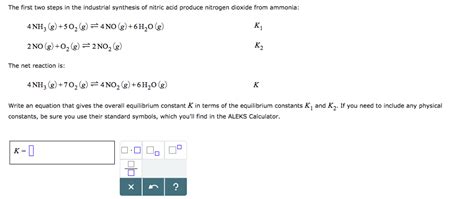 Solved Write An Equation That Gives The Overall Equilibrium Chegg