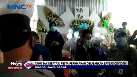 Langgar Prokes Pesta Pernikahan Dibubarkan Satgas Covid Lim