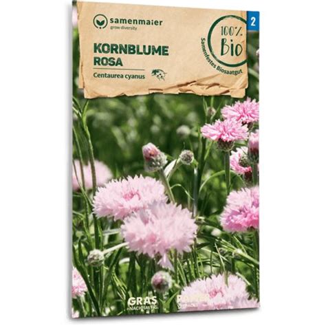 Samen Maier Bio Kornblume Rosa Packung Bloomling Schweiz