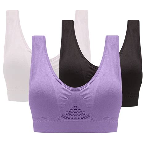 Fafwyp 3 Pack Plus Size Sports Bras For Women Large Bust High Impact Sports Bras High Support