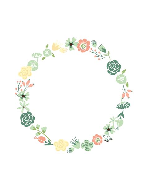 Circular Flower Frame