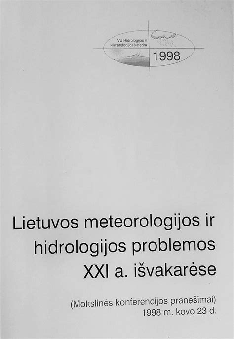 PDF Hidrologija Faktai Modeliai Teorijos