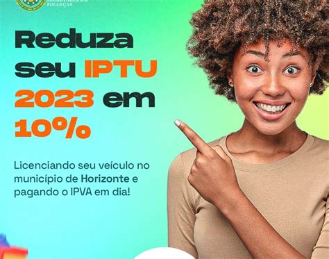 lICENCIANDO VEÍCULO EM HORIZONTE TEM 10 DE DESCONTO NO IPTU DE 2023