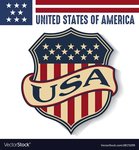 Made in usa united states america flag Royalty Free Vector