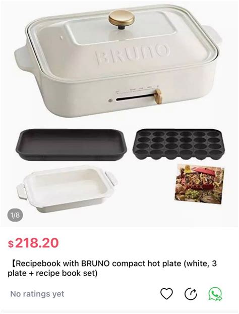 Bruno Compact Hot Plate Set Furniture Home Living Kitchenware Tableware Cookware