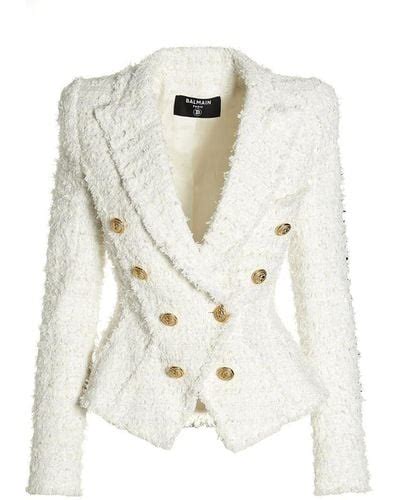 Balmain Double Breasted Blazers For Women Up To Off Lyst