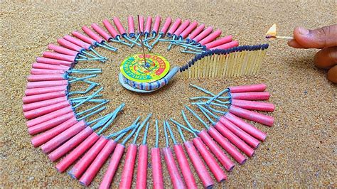 Matchstick Chain Reaction Domino Vs Diwali Crackers Amezing Experiment