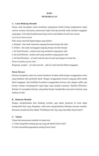 Makalah Sistem Saraf PDF