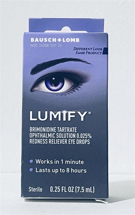 Lumify Redness Reliever Eye Drops 025oz Exp 122023 New 310119537251 Ebay