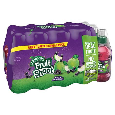 Robinsons Fruit Shoot Apple And Blackcurrant 15 X 200ml Fruit Juice