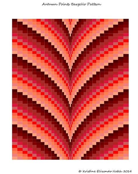 Autumn Points Bargello Quilt Pattern Tutorial Lap Size And King