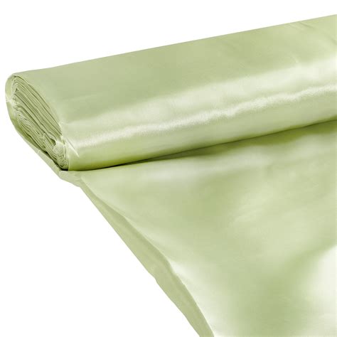 40 yard Satin Fabric Roll Sage Green at CV Linens