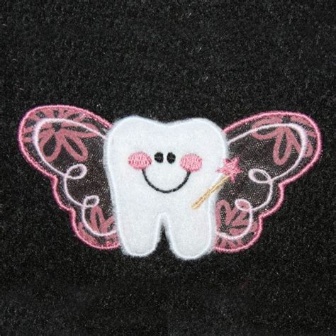 Tooth Fairy And Tooth Appliques Tooth Machine Embroidery Design Tooth