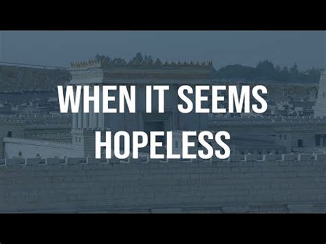 When It Seems Hopeless Luke 8 By Pastor Dan Walker Messages