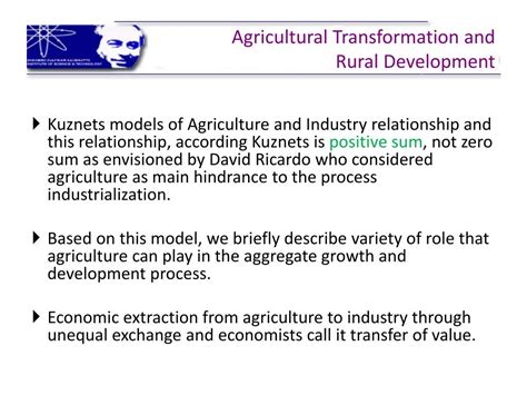 Ppt Agricultural Transformation And Rural Development Powerpoint