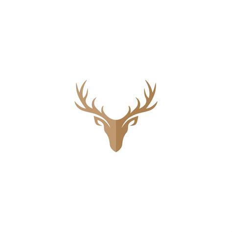 Cr Ation De Logo Vectoriel T Te De Cerf Vecteur Premium