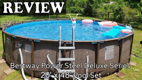 Bestway Power Steel Deluxe Series 20 X 48 Pool Set Review YouTube