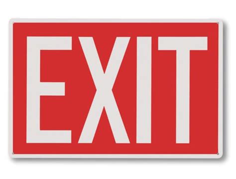 Rigid Plastic Exit Signs Automatic Fire Systems