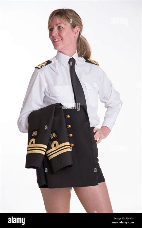 Female Lt Commander naval officer in uniform Stock Photo - Alamy