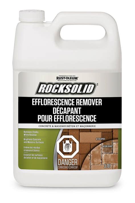 Rust Oleum Rocksolid Efflorescence Remover Cleaner For Concrete And Masonry 378 L Canadian Tire