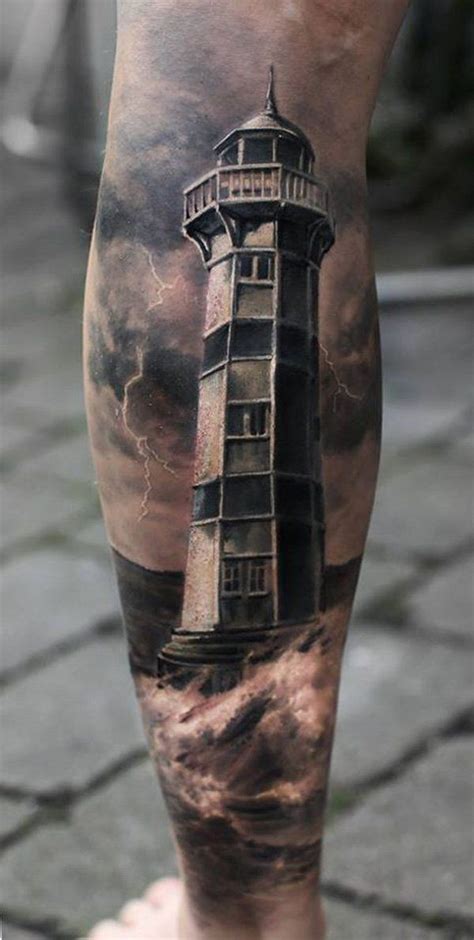 100 Lighthouse Tattoo Ideas Designs Meaning Styles Art And Design