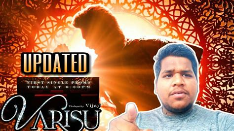 Varisu First Single Update Promo Today Varisu Update