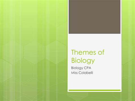 Themes of Biology