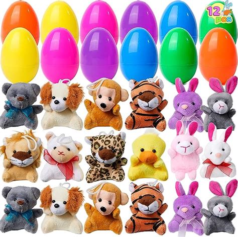 Joyin Confezione Prefilled Uova Di Pasqua Di Mini Peluche Plush Toys