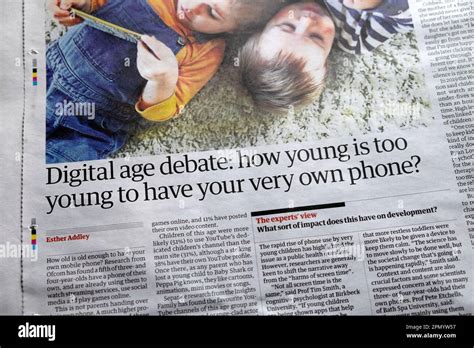 Digital Age Debate How Young Is Too Young To Have Your Very Own Phone