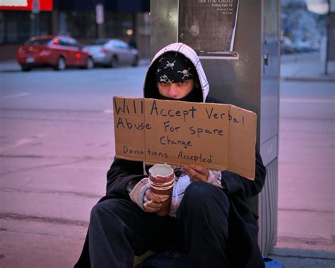 Clever Homeless People Signs