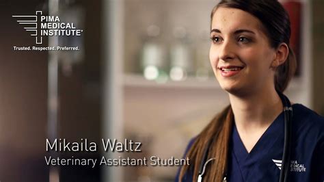 Veterinary Assistant Student Mikaila Waltz Career Training Youtube