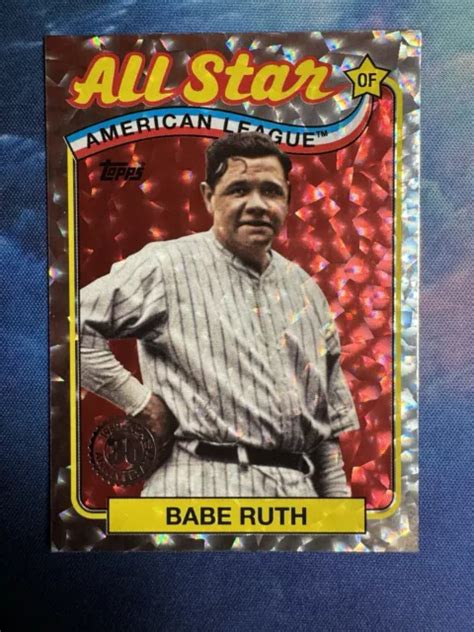 TABLEAU À FEUILLES argent 2024 Topps Babe Ruth 35e anniversaire 89ASB