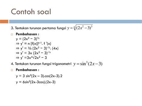 Yuk Lihat 14 Contoh Soal Turunan Fungsi Trigonometri Dan Jawabannya